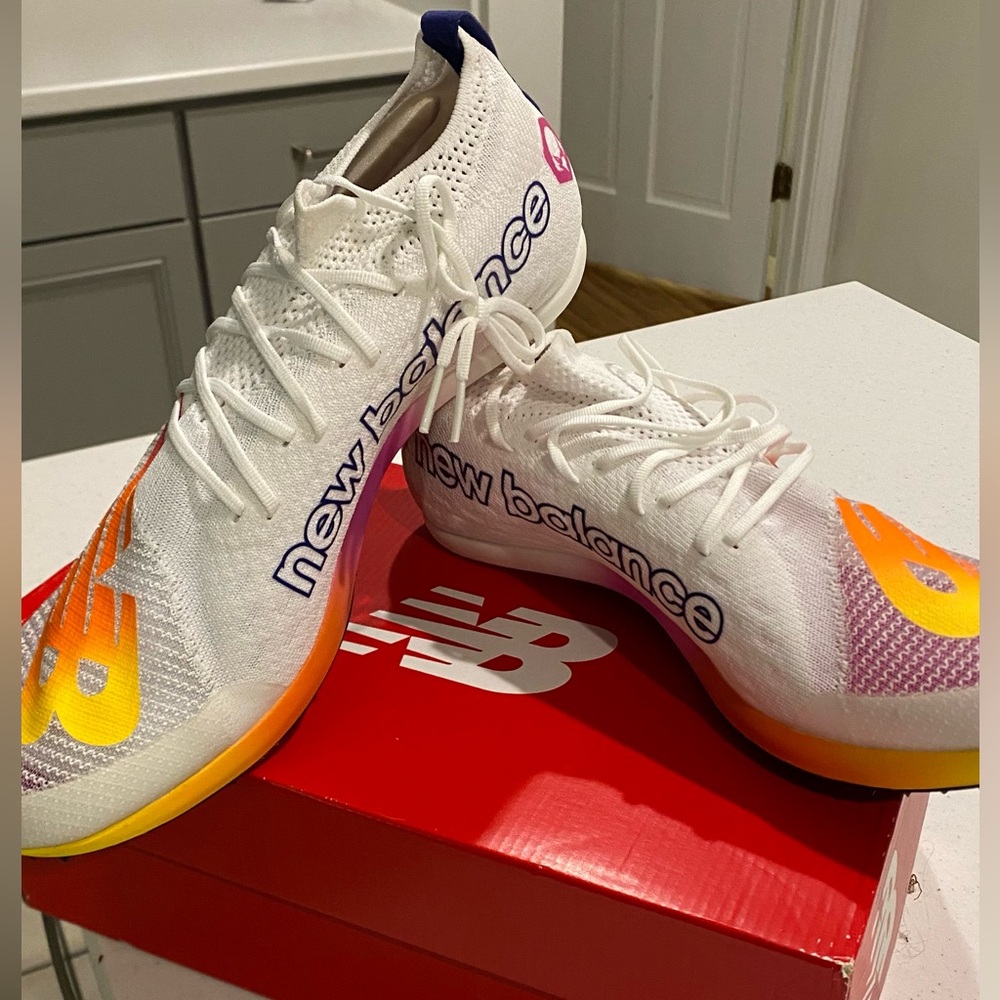 New Balance Track and Field FuelCell MD-X men’s shoes. New. Never worn. Size 13